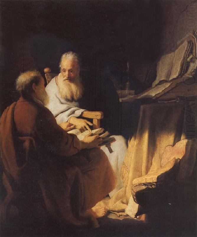 Two Scholars Disputing, REMBRANDT Harmenszoon van Rijn